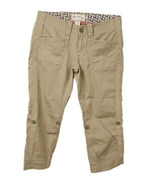 Aventura Khaki Organic Cotton Capri Pants Size Small